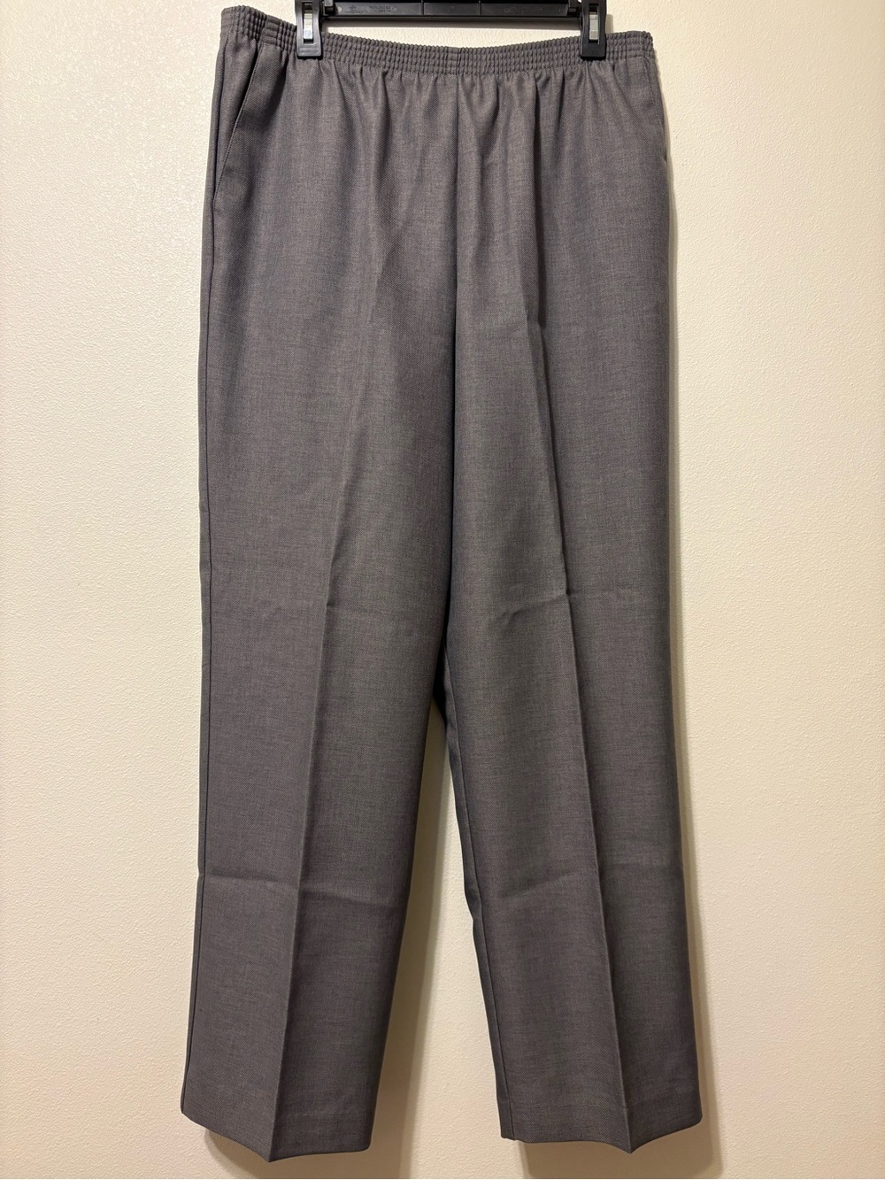 Alfred Dunner Women's Straight-Leg Pants in Gray